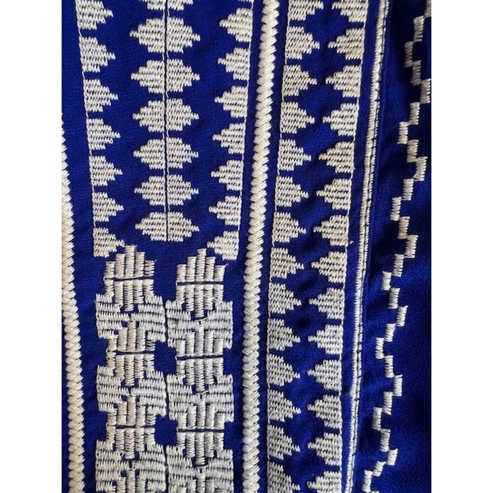 Skies Are Blue Womens Blue Senza Embroidered Detailed Top Large - Picture 4 of 7